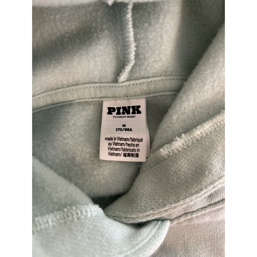Ski Aspen Y2K Pink Graphic Sweatshirt Mint Green Skiing Crewneck Pullover Size M - Picture 4 of 5